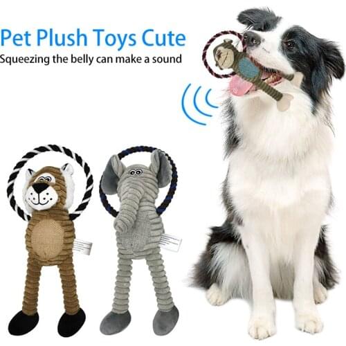 Dog Pet Cute Plush Toys Pet Dog Chew Toys Animals Will Dog Cat Puppy Toot Squeak Pillow Stuffed Toys High Quality Dog Chew Toy
