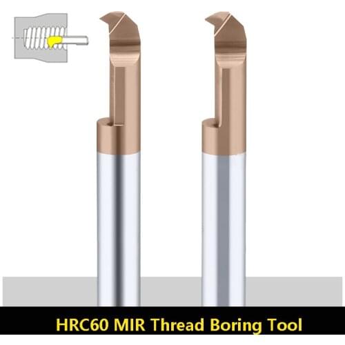BEYOND HRC60 MIR Thread CNC Micro-path Boring Cutter MIR2L15A60 MIR6L15A55 Inner hole Cutter Small Bore Turning Tool 1pcs
