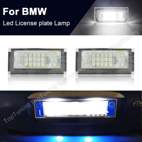 One Set 12V Led License Number Plate Lights Lamp For Mini Cooper 6000K Ultra Bright Canbus R50 R52 R53