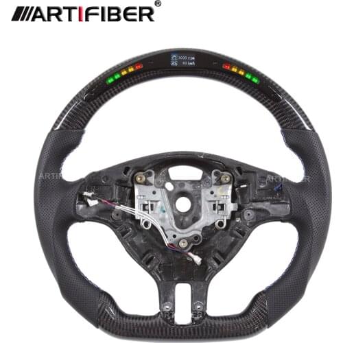 LED 100 Real Carbon Fiber Steering Wheel for BMW 1 3 5 Sereis M3 E82 E39 E46