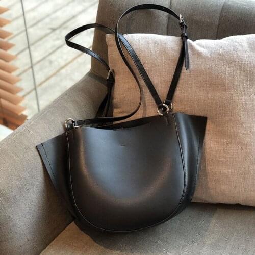 2020 Designer Elegant Women Leather Shoulder Bag Big Capacity Office Ladies Crossbody Bags Long Straps Shopping Composite Bag