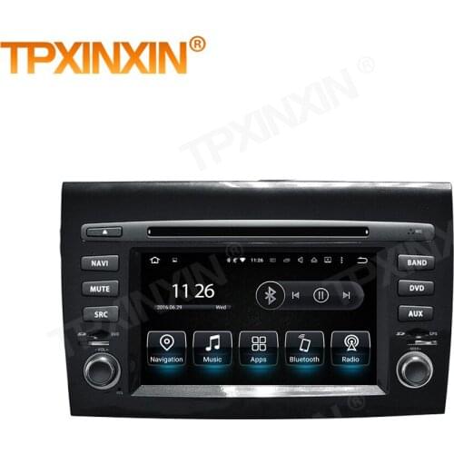 1 Din Carplay Android Radio Receiver Multimedia Stereo For Fiat Bravo 2007 2008 2009 2010 2011 2012 GPS Video Recorder Head Unit