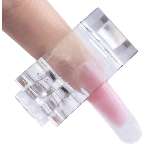1Pcs Nail Tips Clip Quick Building UV Builder Gel Assistant Tool DIY Manicure PVC Extension Glue Forming Clamp 4 Style Color