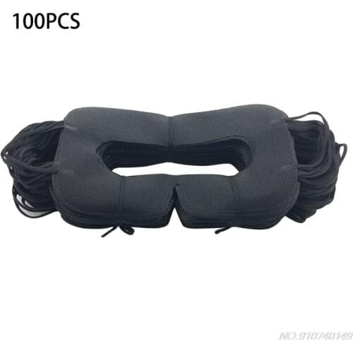 100 pack Hygiene VR Mask Pad Black Disposable Eye mask for Vive Oculus- Rift 3D Virtual Reality Glasses N16 20 Dropshipping