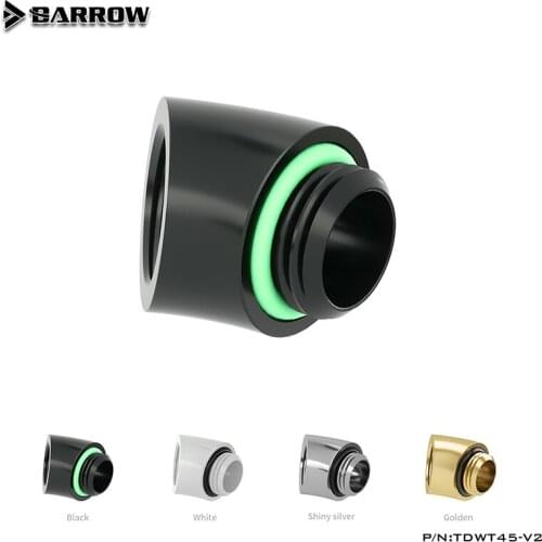 Barrow G1/4 Reversing Fitting 45 Degree Adapter ( Female To Male ) For Water Cooling TDWT45-V2