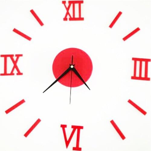 Modern Design DIY 3D Big Wall Clock Home Decor Quartz Horloge Wall Watch Stickers Reloj De Pared Acrylic Mirror Clocks 20 Inch