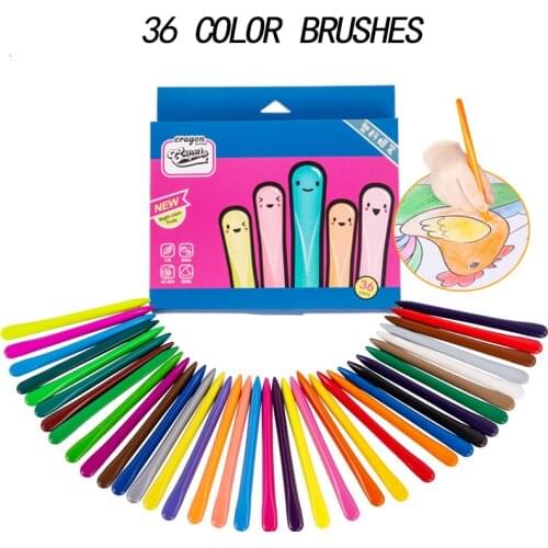 Brutfuner 36 Color Set Triangle Crayons Art Painting Supplies Childrens Painting Colored Pencils Crayons School Suppliess