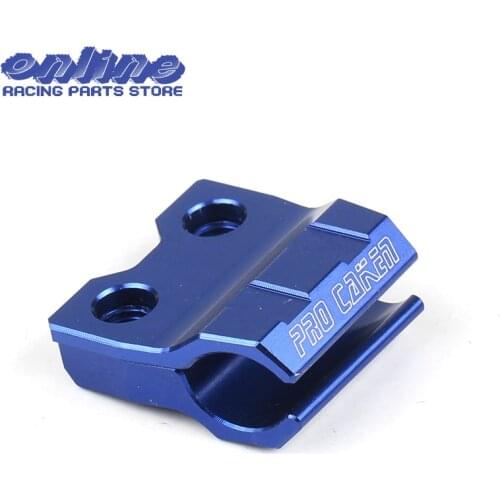 CNC Blue Brake Line Hose Clamps Holder For YZ WR 125 250 YZF WRF 250 450 MX LINE Motocross Supermoto Enduro Dirt Bike Off Road