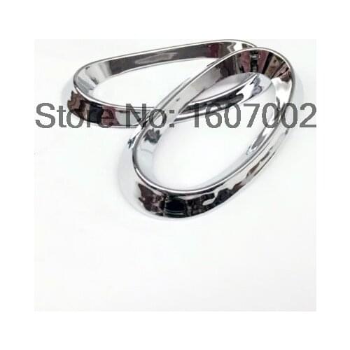 For Nissan X-Trail T31 Door Lights Side Lamp Cover Trim Frame ABS Chrome XTrail X Trail Car-styling accessories