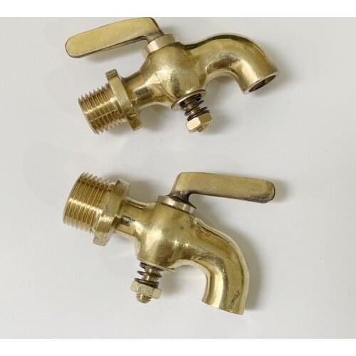 G1/8" 1/4" 3/8" 1/2" BSPP Male Bronze Antique Brass Faucet Petcock Tap Water Fuel Gas Oil Home Garden Barrel