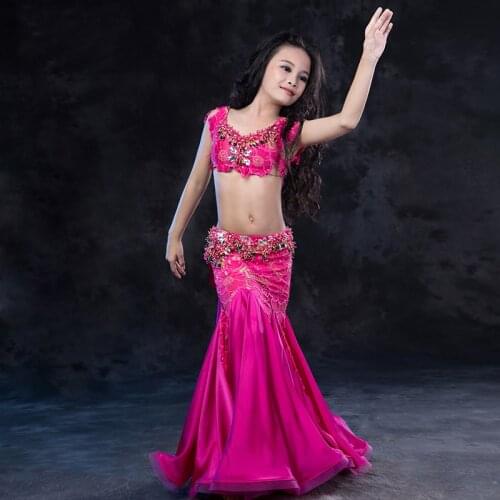 Belly Dancing Costume Bollywood Dancing Dresses for Kids hand-made high quality Oriental girl Dance Competition Clothes Suit