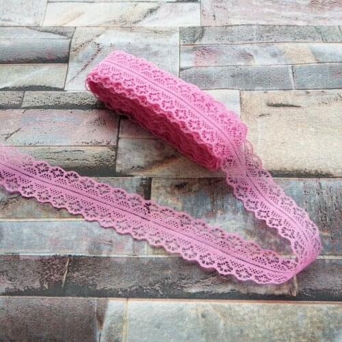 Beautiful Wholesale 10 Yards 28mm Width Rose Embroidery Lace Ribbon DIY Jewelry Clothing Accessories For Sewing