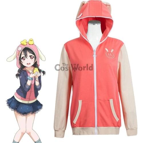 Love Live Yazawa Nico Animal Hoody Hoodie Sweater Coat Jackets Outwear Outfit Cosplay Costumes