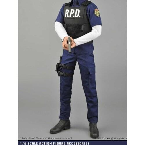 1/6 Scale ZYTOYS X-024 RPD Male Police Patrol Inspection Men Clothing Clothes For 12" Action Figure Toy Doll Accessories