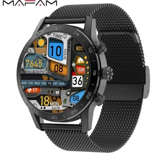 MAFAM DT70 Smart Watch Men Wireless Charger 1.39 Inches Full Screen Luxury IP68 Smartwatch 2021 For Android ios PK DT95 DT98