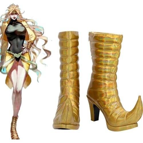 JoJo‘s Bizarre Adventure Dio Brando Cosplay Shoes Boots Halloween Costumes Accessory Custom Made
