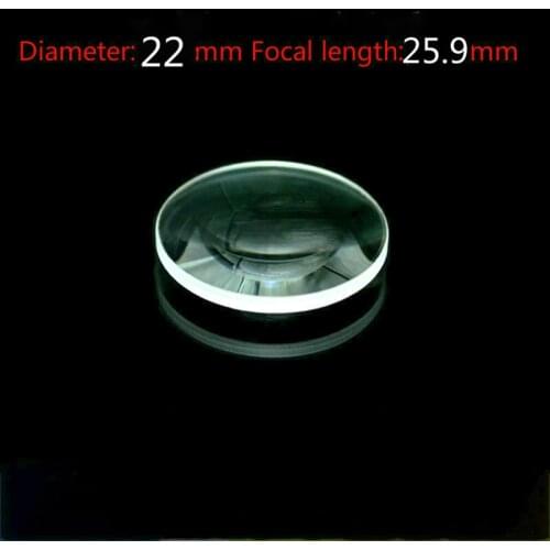 Diameter 22mm Focal Length 25.9mm Optical Double Convex Lens Factory Custom Optical Glass Prism and Lens