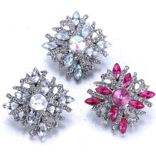 Wholesale 10pcs/lot 18mm Snap Jewelry Mix Many Styles 18mm Metal Snap buttons buttons Rhinestone Snaps Jewelry Bracelet