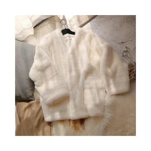 Top brand Style High-end New Fashion Women Faux Fur Coat S27 high quality