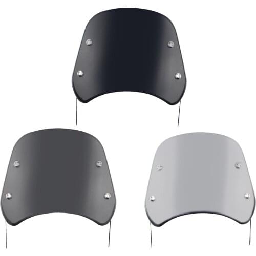 Front 5-7 inch Motorcycle Headlight Windshield Wind Deflector Windscreen Universal Compact Replace Accessories