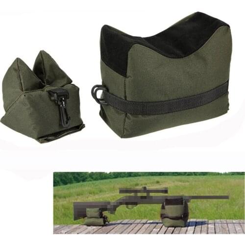 Front & Rear Support Bag Rifle Sandbag Set Portable Sniper Hunting Target Tactical Bench Stand Shooting Hunting Accessories