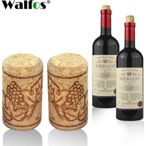 WALFOS Rechte Fles Hout Kurken Wijnfles Stopper Kurken Wijn Stoppers Fles Plug Bar Gereedschap Wijn Kurk Houten Afdichting caps