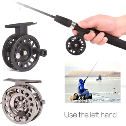 Full Aluminum Ice Fishing Wheel Left/Right Handed V-shape 1:1 Fishing Reels 2020 New Arrival Useful Boat Seawater Fishing Wheel