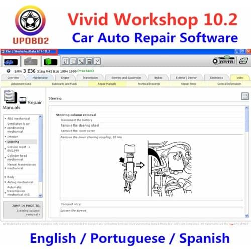 Auto Software Vivid Workshop Data 10.20 Car Repair Software Up to 2010 For Repair Collection Vivid Software No Need Activation