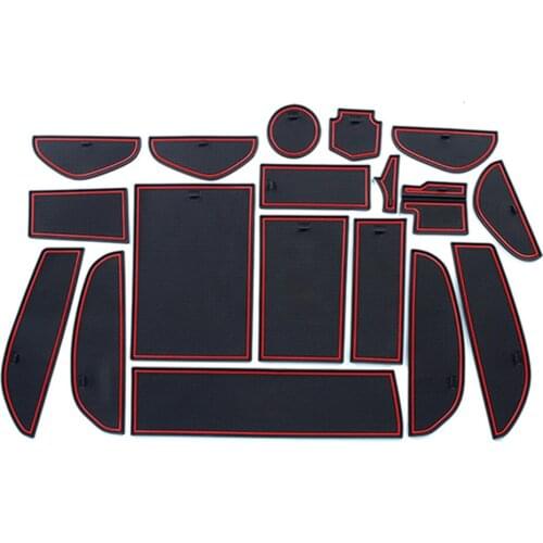 Anti-Slip Rubber Gate Slot Cup Mat for Lexus ES 2018 2019 2020 ES200 ES250 ES300h ES350 200 250 300h 350 Accessories Stickers