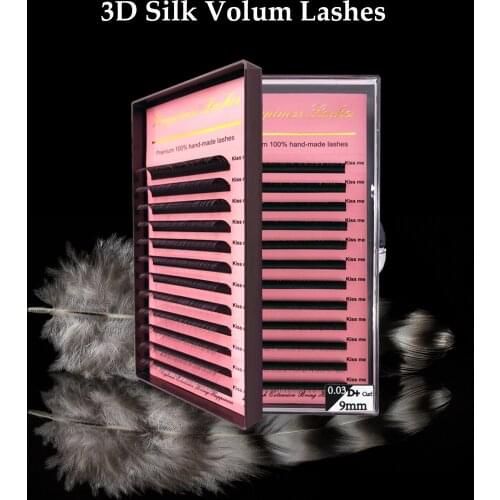 Classic Premium Natural Silk 3D Eyelash Extension Faux Eye Lash Extension Makeup Professional For Salon Free Shipping