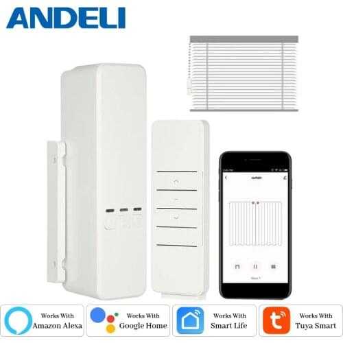 ANDELI Tuya WiFi DIY Smart Motorized Chain Roller Blinds Remote Voice Control Shade Shutter Drive Motor Work With Alexa/Google