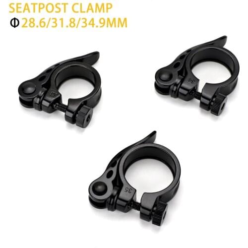 Bike Quick Release Seatpost Clamp 28.6/31.8/34.9mm MTB Road Bike Tube Clip Bicycle Seat Tube Clamp Bike Parts Cycling Parts