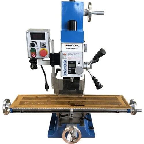 ZAY7020VL vertical mini manual drilling and milling machine with longer worktable