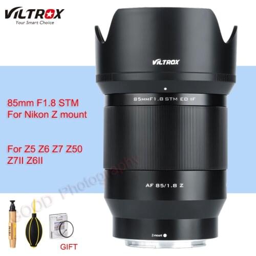 Viltrox 85mm f1.8 STM Z Auto Focus Camera Lens for Nikon Z mount full frame fixed Lens for Nikon Z50 Z5 Z6 Z7 Z7II Z6II Camera