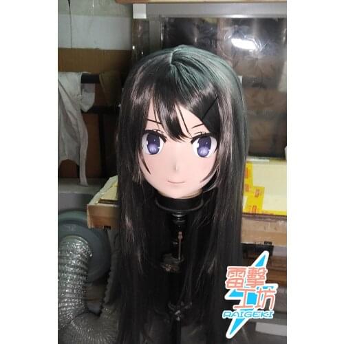 X-KM151)Quality Handmade Female/Girl Resin Japanese Cartoon Character Animego Cosplay Kigurumi Mask Crossdresser