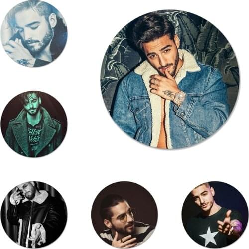 Singer Maluma Icons Pins Badge Decoration Brooches Metal Badges For Backpack Decoration 58mm