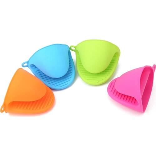 1pcs Heat Resistant Silicone Glove Microwave Oven Mitts Anti-slip Anti Scald Hand Clip Kitchen Cooking Pinch