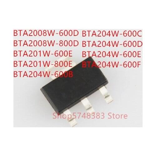 10PCS BTA2008W-600D BTA2008W-800D BTA201W-600E BTA201W-800E BTA204W-600B BTA204W-600C BTA204W-600D BTA204W-600E BTA204W-600F