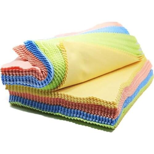 100pcs/lot Microfibre Sunglasses Cleaner Cloth Limpia Gafas Wipes For Glasses Lens Cleaning Cloth 130*130mm Eyeglasses Cleaner