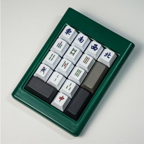 15pcs Mahjong Keycap Game For Mechanical Keyboard PBT Keycap Creative Personality Keycap Cross Axis Cherry Height