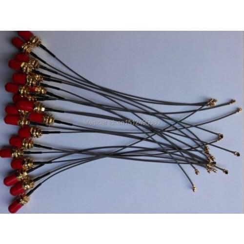 2015 Sma cable sim900a , sim908 , sim900 module (20pieces/lot) Mini PCI U.FL to SMA Antenna WiFi Pigtail Cable IPX to SMA