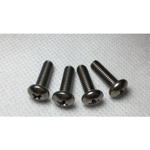 4pcs M1.4 pure titanium screws machine screw cross round pan head bolt furniture decoration bolts 2-10mm length
