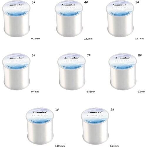 Anmuka Powerful Clear Braid Swivels Nylon Fshing Line Monofilament Fishing Line Counter Striper