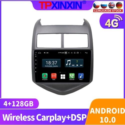 128GB Android 10 For Chevrolet AVEO 2016 -2017 Car Radio Multimedia Video Player Navigation Stereo GPS Accessories Auto 2din DVD