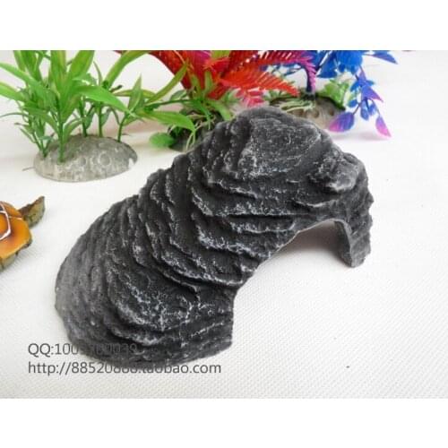 Free shipping Aquarium pet turtle basking creepiness pier with holes fish tank tortoise ramp platform Resin