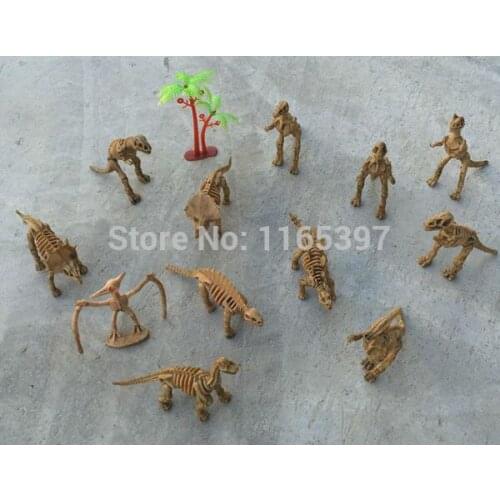 Free ship 12x New skeleton dino dinosaurs toy pinata toy loot bag party fillers kid party favor