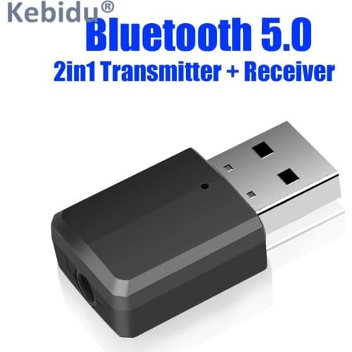 Bluetooth 5.0 Audio Receiver Transmitter Wireless Adapter Mini 3.5mm AUX Stereo Bluetooth Transmitter For TV PC Car Speaker