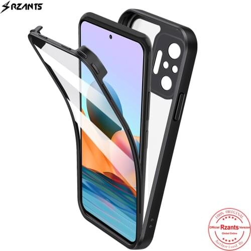 Rzants For Xiaomi Redmi Note 10 Pro Max 10S 4G 5G Case [360 Full Body] Bettle Clear Cover WITHOUT Built in Screen Protector
