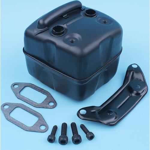 Exhaust Muffler Silencer For Husqvarna 390XP,385XP,385,390, 385 EPA,390 EPA Chainsaw Gaskets Bolts Screws Kit Replace Spare Part