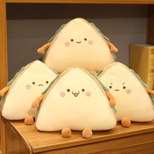 Simulation Food Sandwich Plush Toy Kawaii Cake Bread Stuffed Dolls Nap Sleep Soft Body Pillows Sofa Bed Plushie Cushions Decor